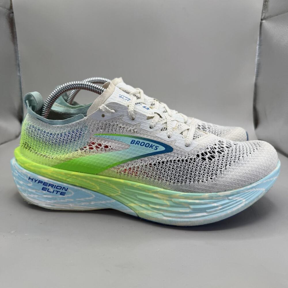 Brooks Hyperion Elite 4 PB Shoes Mens Size 9 White Racing Sneakers 1000461d488